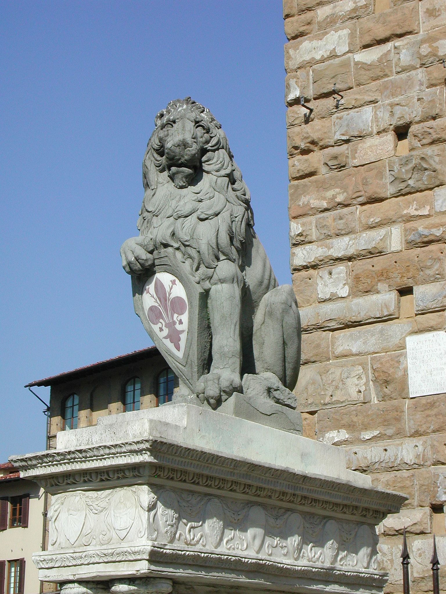Donatello’s Marzocco, the lion of Florence holding the city’s lily